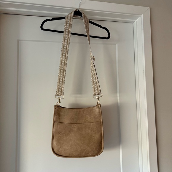 Viva Terry Vegan Crossbody Fashion Shoulder Bag Light Khaki - Picture 3 of 16
